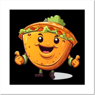 kawaii Taco cehees T-Shirt cute potatofood funny Posters and Art